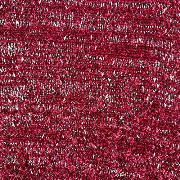 Plush Red Cowl Neck Short/Cropped Sweater XXL - Picture 3 of 8